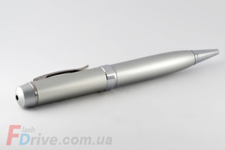 Флешка (ручка) металлик с лазерной указкой